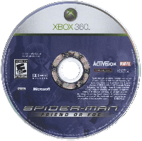 Spiderman Friend or Foe Xbox 360 US box art